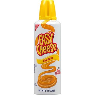 Easy Cheese Spreadable Spray Cheddar/Sharp Cheddar/American by Nabisco 226g