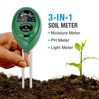 3-in-1 Digital PH Acidity Meter Multifunctional Soil Tester Moisture Meter Sunlight Intensity Measurement Analysis Instrument solidvalue