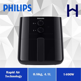 Philips HD9200 4.1L 0.8kg AirFryer With Rapid Air Technology/HD9200 (Black)