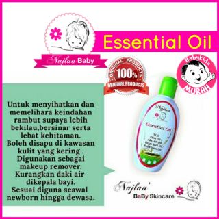 NAJLAA Essential Oil ~ Untuk Rambut Lebat Hitam / Untuk Kulit Lembap & Sihat