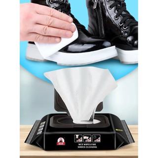 12pcs Shoes Cleaning Artifact Portable Quick Wet Wipes Penggilap Pembersih Kasut