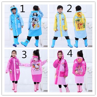 Baju Hujan Budak / Kanak Kanak Cartoon Children Raincoat Raivn Coat For Kids