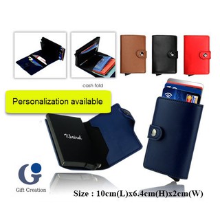 Personalised laser engrave RFID PU Leather Wallet RFID credit card holder RFID wallet men anti theft wallet dompet lelak