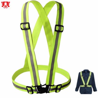 Adjustable Safety Security High Visibility Reflective Vest Gear Stripes Belt Jacket