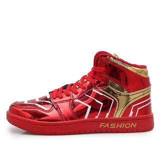 Autumn winter high-top casual men's shoes urban hip-hop couple shoes big red in stock