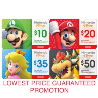 Nintendo Switch GIFT CARD eShop USD