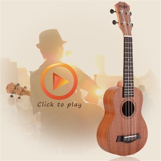 21 Inch High Quality Musical Wood Material Instrument Soprano Ukulele