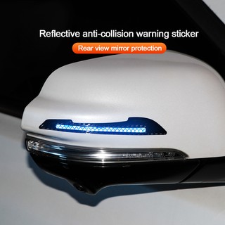 Car Rearview Mirror Reflective Bumper Warning Sticker For Reflective Waterproof Anti-collision Safety Door Sticker