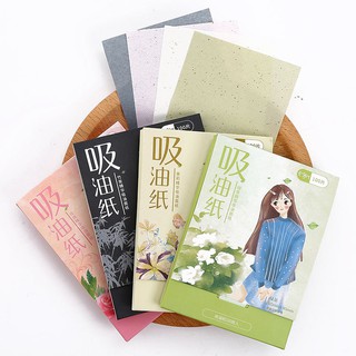 100in1 Facial Oil Absorbing Papers Blotting Sheets Shrik Pores Tissues Face Clean Suede oil-absorbing paper