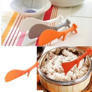 🔥NLPRO! 1pc Kitchen Squirrel Shape Rice Paddle Scoop Spoon Ladle Novelty New