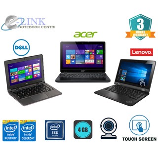 Laptop Dell Latitude 3160/Acer Travelmate B115/Lenovo X131 / Intel PENTIUM-CELERON-AMD/120GB-240GB SSD/4GB RAM
