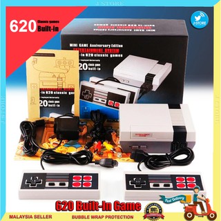 Mini Game Anniversary Hot AV RCA TV Video 620 Built-In Game Free High Definition Classic Games