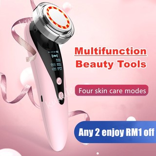 🔥Women's Day🔥 New Multifunctional Beauty Instrument Skin Care Device Beauty machine Eye Face Wrinkle Detox Lifting and Firming Massager Skin rejuvenation instrument Red & Blue Light EMS Ion export import Remove acne Pore Cleansing Beauty tools