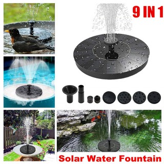 (7V 1.5W) 9 in1 Solar Floating Water Pump Fountain Panel for Garden Pool Pond Decoration