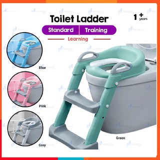 Tempat Duduk Tandas Mudah Alih Toilet Bowl Potty Training Seat with Adjustable Ladder Nursery for Kids Toilet Seat Potty