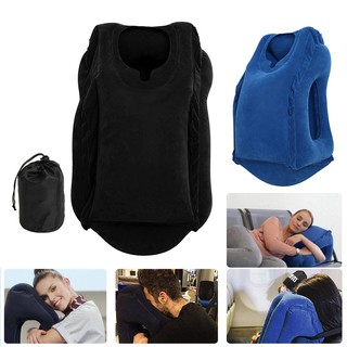 2019 INFLATABLE AIR CUSHION TRAVEL PILLOW HEAD NECK SLEEP SUPPORT CAMPING FLIGHT