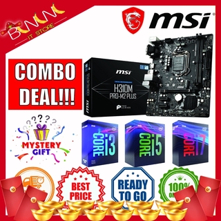 MSI H310M PRO-V PLUS Intel Socket LGA1151 Motherboard + INTEL CPU COMBO PROMO i3-9100F | i3-9100 | i5-9400F | i7-9700F