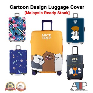 Luggage Suitcase Protective Elastic Cover Dust Proof Case Protector Cartoon Design