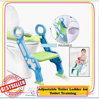 READYSTOCK FOLDABLE BABY TRAINING LADDER TOILET SEAT Post from MALAYSIA