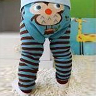 Ready stock ! Toddler Baby Cartoon Striped Long Leggings (1)
