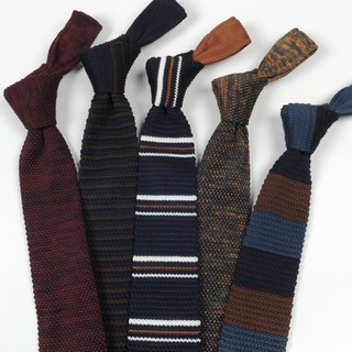 Fashion England men's formal wear tie casual student wool knit wild point type tide tie 7cm (1)