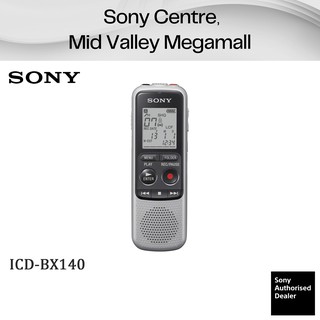 Sony Mono Digital Voice Recorder - Silver (4GB) ICD-BX140 ICDBX140 BX140