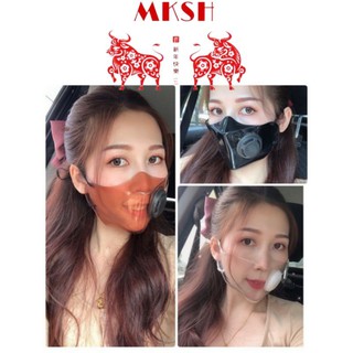 VN68 Transparent Plastic Silicon Mask Fashion Clear Face Masks Washable Reusable Safety TPU Anti Droplets Vietnam