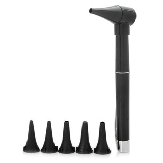 OEM Pen style Earcare Professional Otoscope Diagnostic set - Black