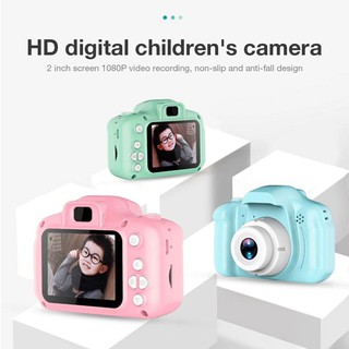 2 Inch HD Screen Chargable Digital Mini Camera Kids Cartoon Cute Camera Toys Outdoor Photography Props for Child