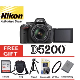 Nikon d5200 18-55 VR original 2 years warranty