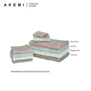 AKEMI Cotton Select Bamboo Cotton Face Towel (33cm x 33cm) - (2 Pieces Set)
