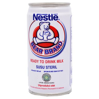 EXP 2021 [HALAL] Nestle Bear Brand Ready To Drink Milk Susu Beruang Susu Steril 189ML
