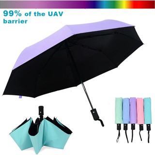 🔥Ready Stock🔥Compact Folding Automatic Umbrella Windproof Sun Rain UV Multi-FU