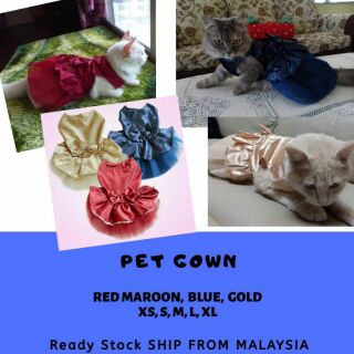 [HOT SALE] Baju Kucing Pet Gown Blouse Gaun kucing
