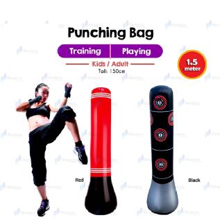 1.5m Standing Adult Kids Boxing Stress Punching Bag with Pump / Punching Bag Stand Set Boxing For Kids