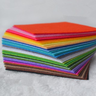 40pcs Colorful Non-Woven Polyester Cloth DIY Felt Fabric Sewing Dolls