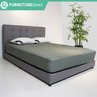 Furniture Direct TAYLOR queen size fabric bed frame/ katil queen/ katil queen kain