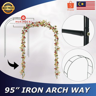 Iron Arch Way 95" Assemble Door Wedding Party Bridal Prom Garden Decor [Ready Stock Malaysian Seller]