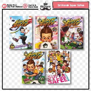 Siri Komik SUPER SAFEE Komik Kanak-kanak Buku Komik Remaja Komik Bola