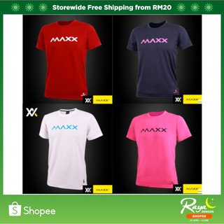 Maxx Plain Tee Series Badminton Jersey (Pink / Navy / White / Red / Peach)