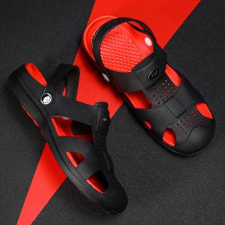 Ready Stock Plus size:40~45 Men Breathable Clogs Sandals Summer Beach Shoes Outdoor Comfortable Non-slip Sport Casual Light Sandals