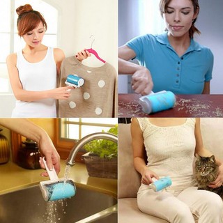 【OMB】Washable Sticky Hair Removal Roller Dust Clothes Cleaner