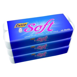 👉READY STOCK👈 Cutie Soft Toilet Roll Toilet Paper (30Rolls) 厕所纸30卷