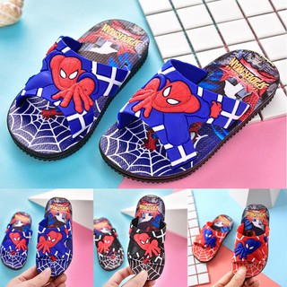 Cartoon Spiderman Kids Boys Summer Casual Beach Shoes Flip Flop Slipper
