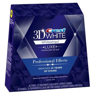 Crest 3D Teeth Whitening Professional Effects LUXE White Strips 5, 10, 20Pouches