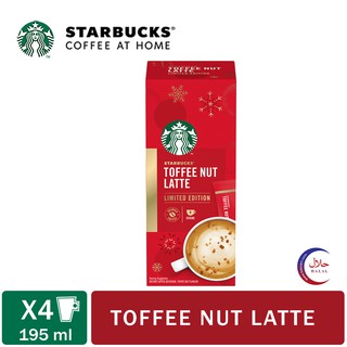 [LIMITED EDITION] Starbucks® Toffee Nut Latte Instant Coffee Mixes (4 Sticks/Box)