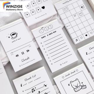 Winzige 50Sheets Simple Memo Pad DIY Planner Diary Note Supplies Stationary