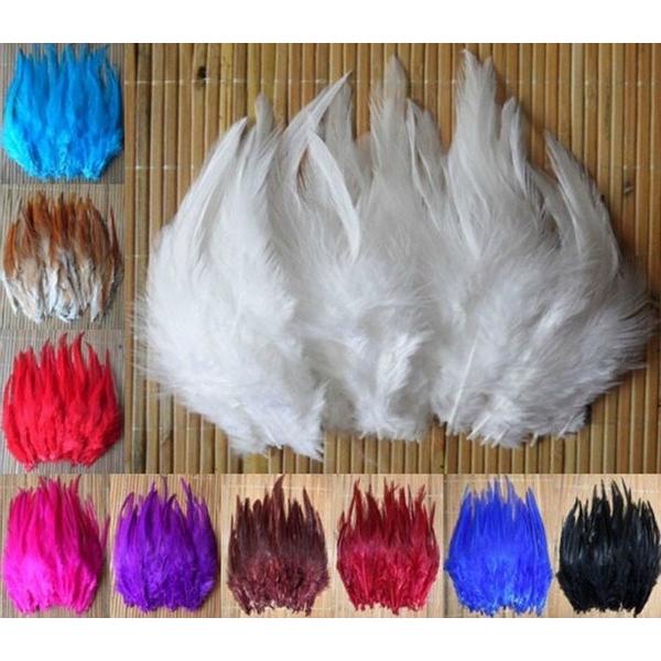 50pcs Rooster Tail Feathers For Wedding Card Art Craft/ Wedding 4-6 inch