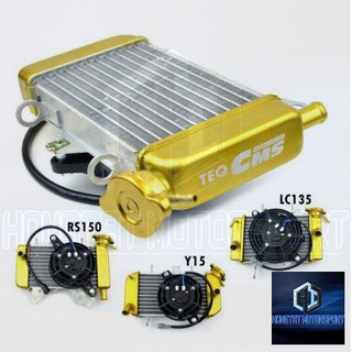 TEQ-CMS Racing Radiator with Fan LC135 / Y15ZR / RS150 Gold