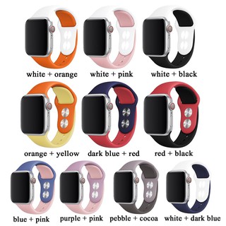 for Apple Watch series 7 6 SE 45mm 41mm Band 44mm 40mm 38mm 42mm Series 1 2 3 4 5 Silicone Sports Band